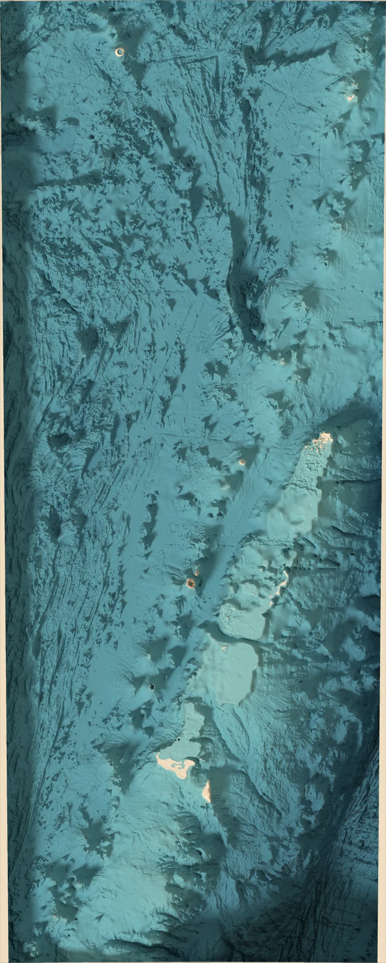 Ray-traced relief map of Tonga